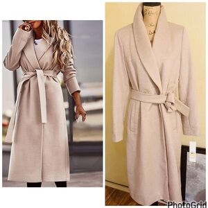Calvin Klein Belted Wool Coat